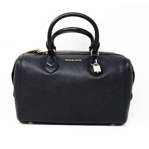 Authentic Michael Kors Grayson Satchel black & gold